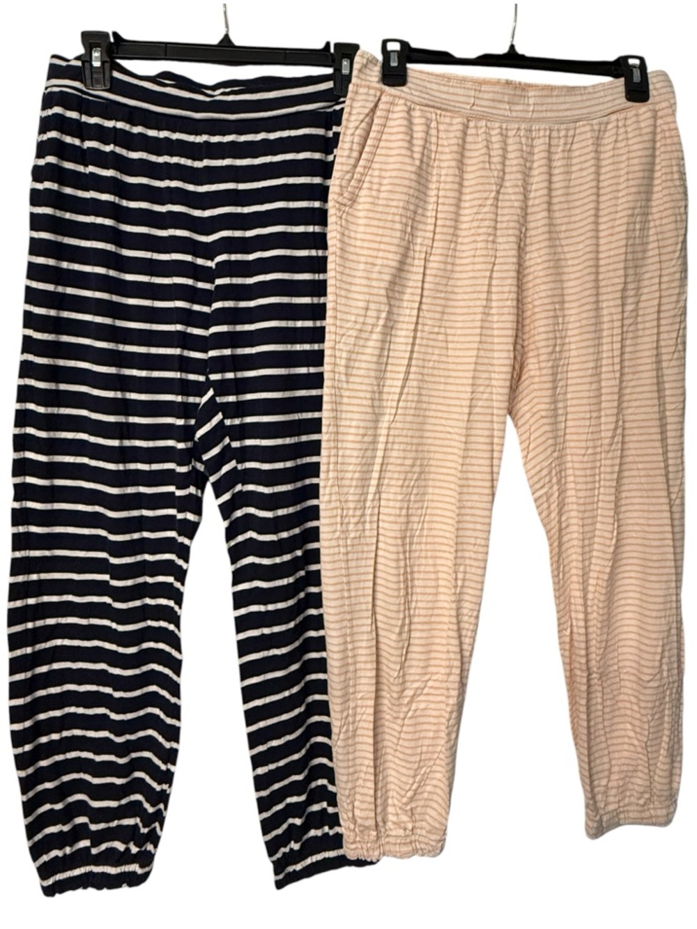 Gap Modal Pajama Jogger Pants Bundle Medium Striped Cozy Lounge
